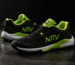 Chaussures de padel NRV noir et vert fluo