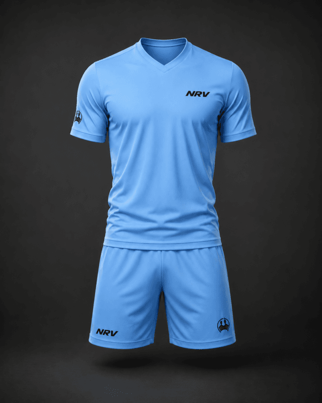 Ensemble maillot et short de padel NRV bleu ciel