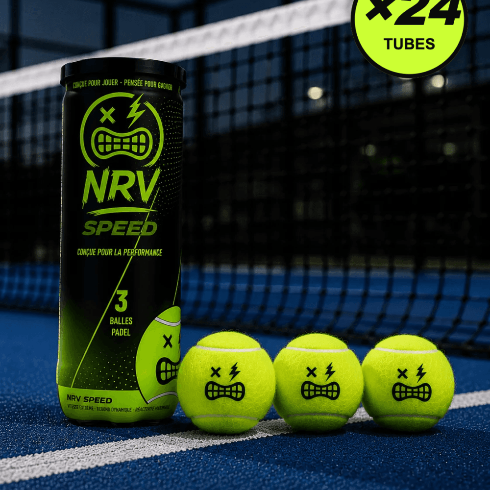 NRV SPEED — Balles de Padel · Carton de 24 tubes